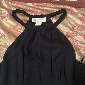 MK Elegant Black Sleeveless Dress
